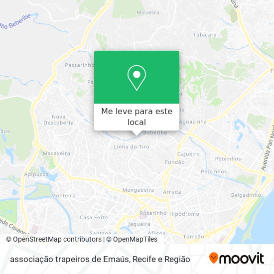 associação trapeiros de Emaús mapa