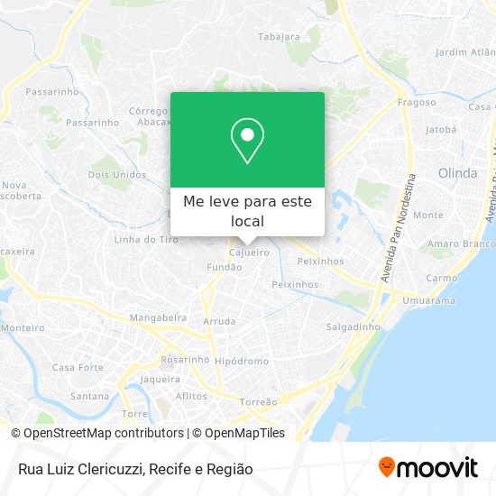 Rua Luiz Clericuzzi mapa