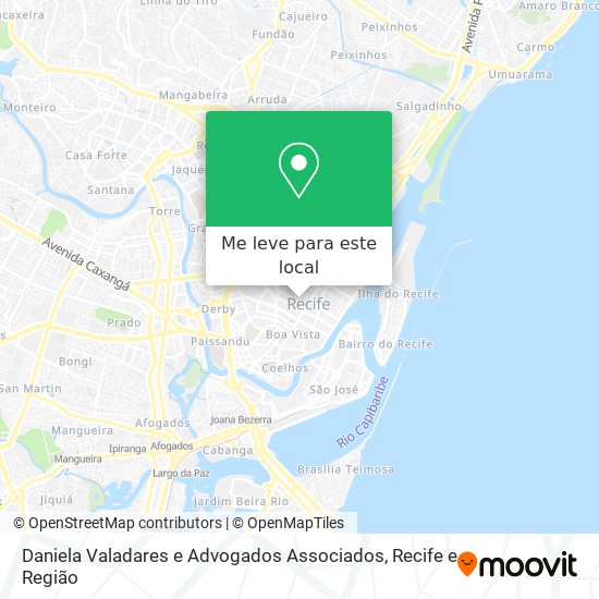 Daniela Valadares e Advogados Associados mapa