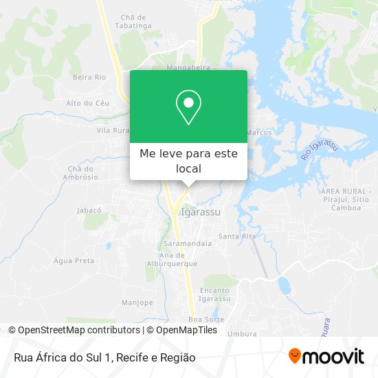 Rua África do Sul 1 mapa