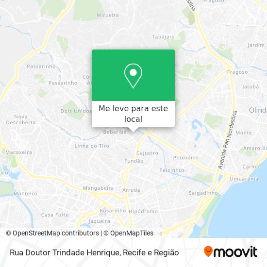 Rua Doutor Trindade Henrique mapa