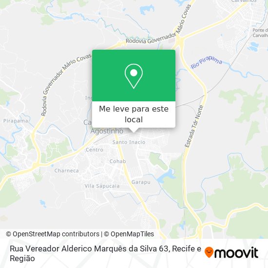 Rua Vereador Alderico Marquês da Silva 63 mapa