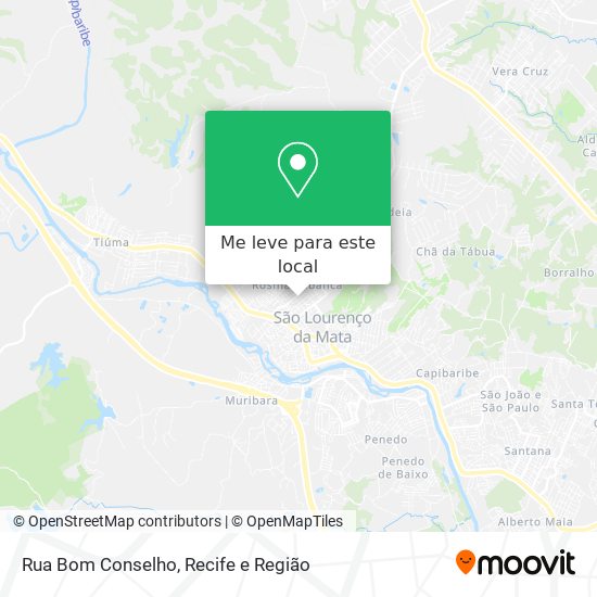 Rua Bom Conselho mapa