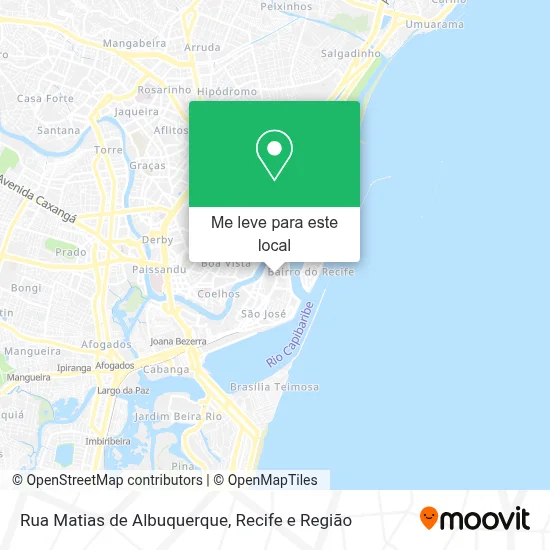 Rua Matias de Albuquerque mapa