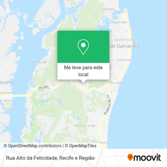 Rua Alto da Felicidade mapa