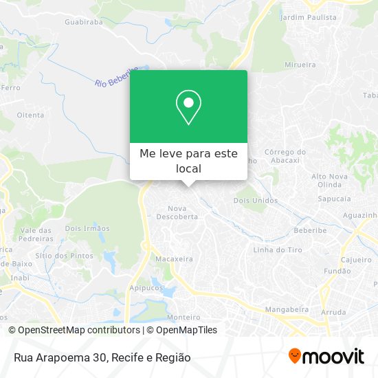 Rua Arapoema 30 mapa