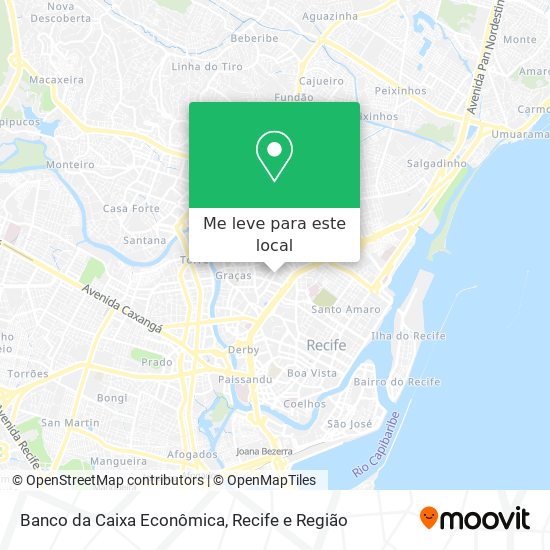 Banco da Caixa Econômica mapa