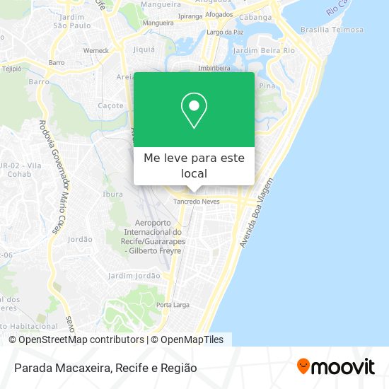 Parada Macaxeira mapa