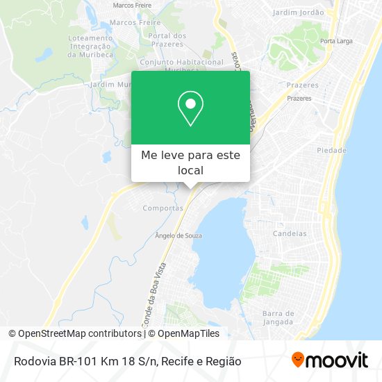 Rodovia BR-101 Km 18 S/n mapa