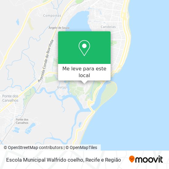 Escola Municipal Walfrido coelho mapa