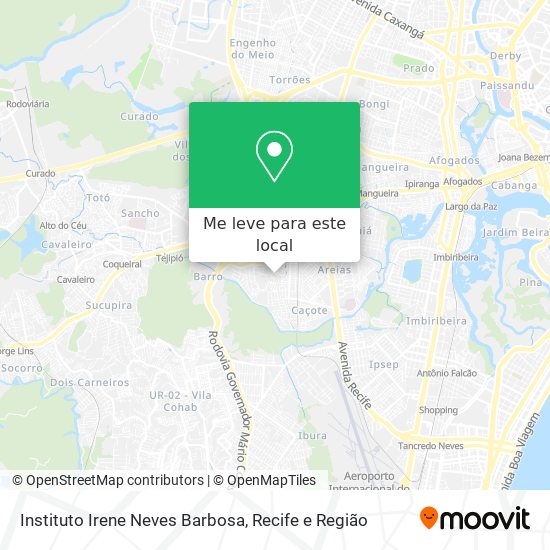 Instituto Irene Neves Barbosa mapa
