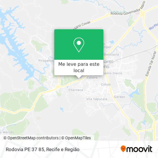 Rodovia PE 37 85 mapa