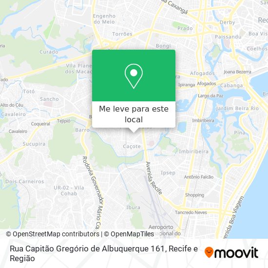 Rua Capitão Gregório de Albuquerque 161 mapa