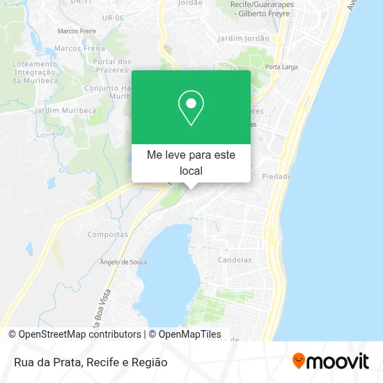 Rua da Prata mapa