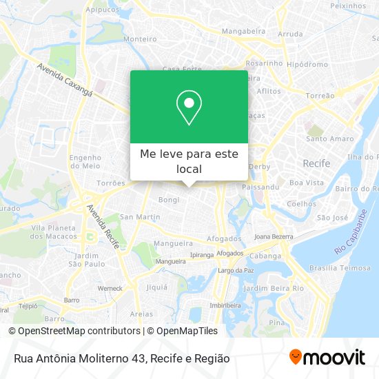 Rua Antônia Moliterno 43 mapa