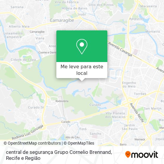 central de segurança Grupo Cornelio Brennand mapa