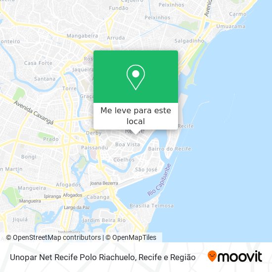 Unopar  Net Recife Polo Riachuelo mapa