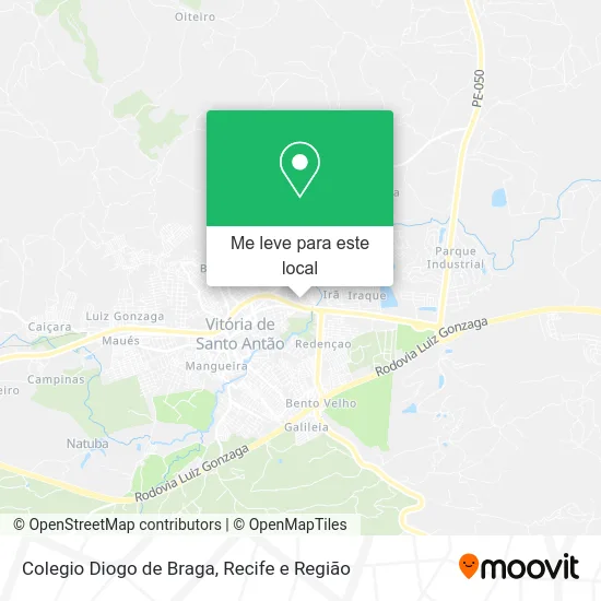 Colegio Diogo de Braga mapa