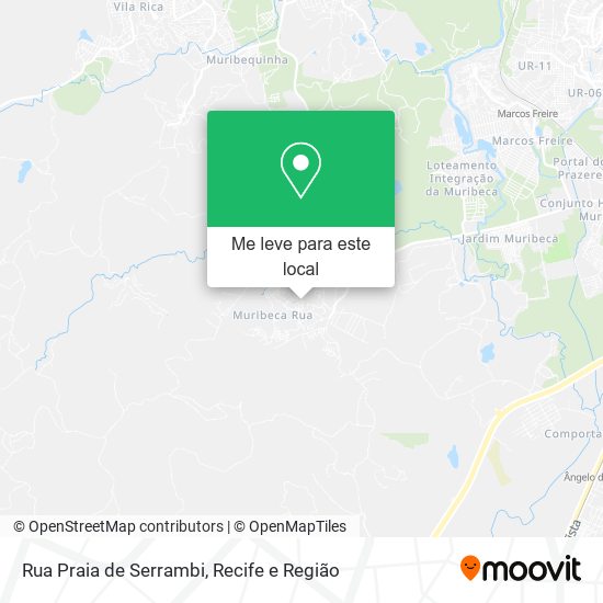 Rua Praia de Serrambi mapa
