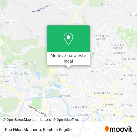 Rua Hilca Machado mapa