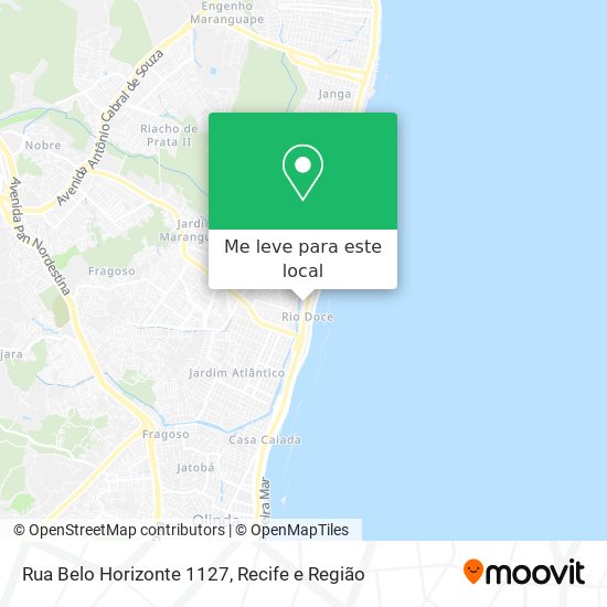 Rua Belo Horizonte 1127 mapa