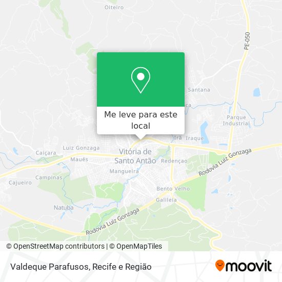 Valdeque Parafusos mapa