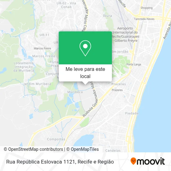 Rua República Eslovaca 1121 mapa