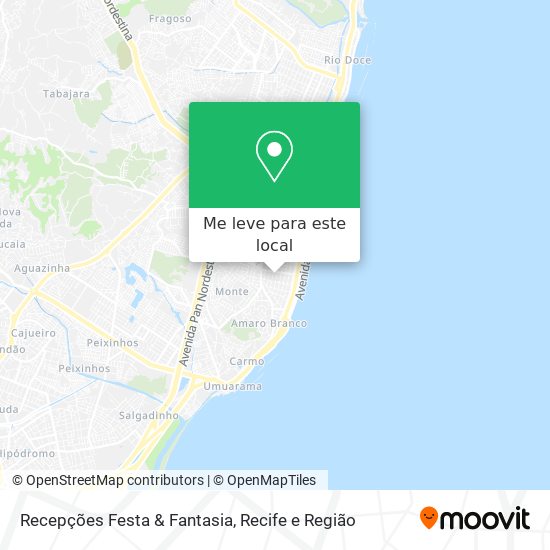 Recepções Festa & Fantasia mapa