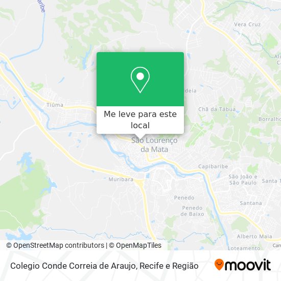 Colegio Conde Correia de Araujo mapa