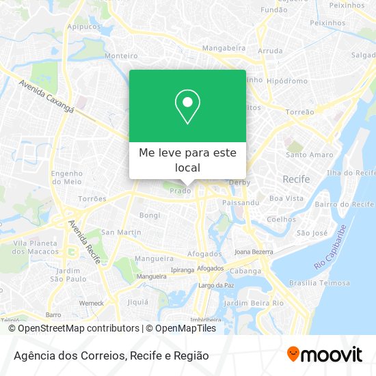 Agência dos Correios mapa