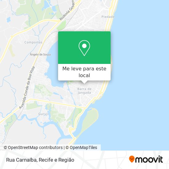 Rua Carnaíba mapa
