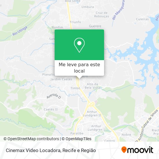 Cinemax Video Locadora mapa