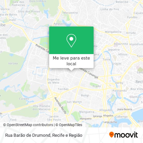 Rua Barão de Drumond mapa