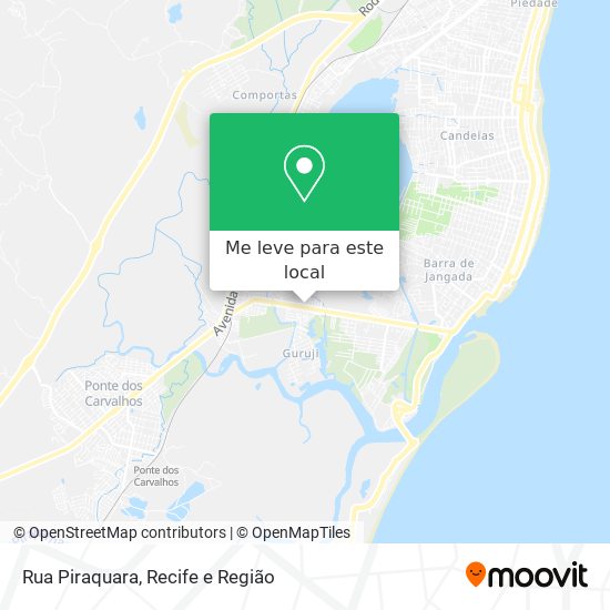 Rua Piraquara mapa