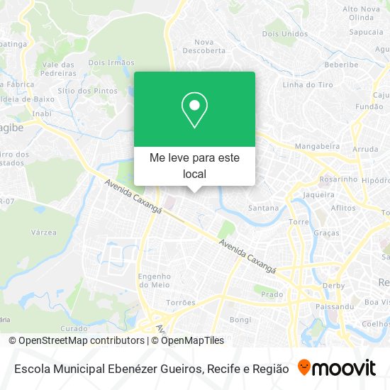 Escola Municipal Ebenézer Gueiros mapa