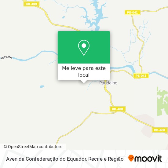 Avenida Confederação do Equador mapa