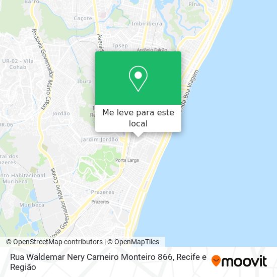 Rua Waldemar Nery Carneiro Monteiro 866 mapa