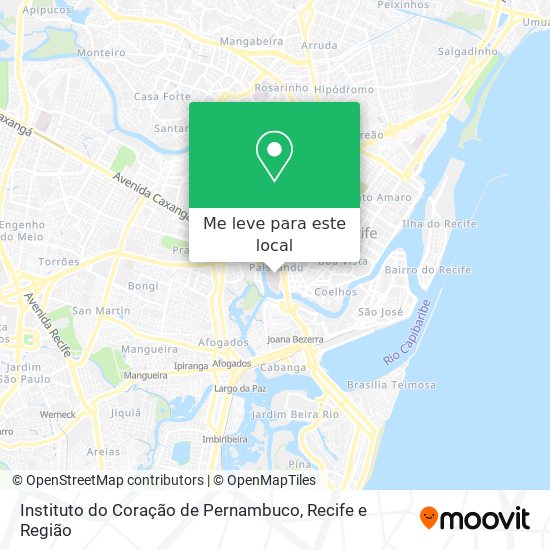 Instituto do Coração de Pernambuco mapa