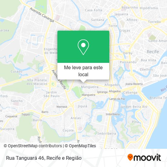 Rua Tanguará 46 mapa