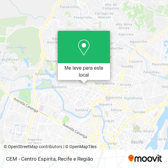 CEM - Centro Espirita mapa