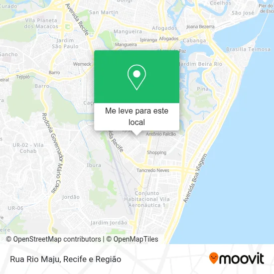 Rua Rio Maju mapa