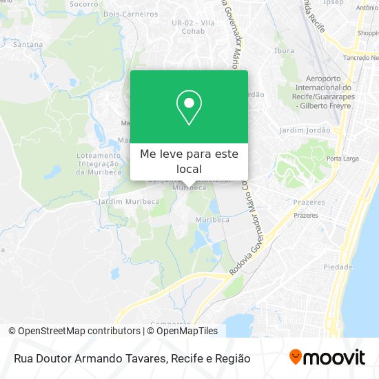 Rua Doutor Armando Tavares mapa