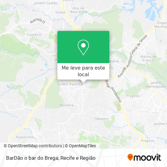 BarDão o bar do Brega mapa