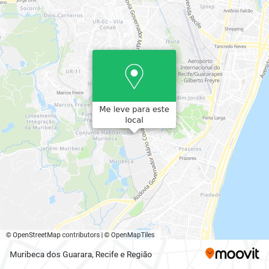 Muribeca dos Guarara mapa