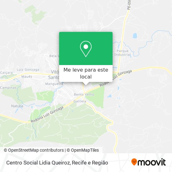 Centro Social Lidia Queiroz mapa