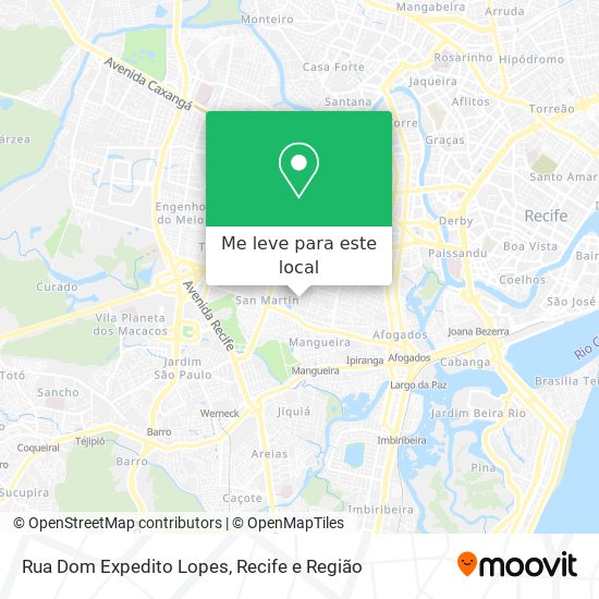 Rua Dom Expedito Lopes mapa