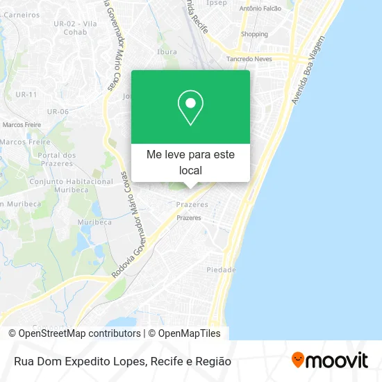 Rua Dom Expedito Lopes mapa