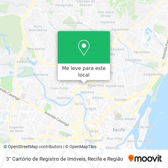3° Cartório de Registro de Imóveis mapa