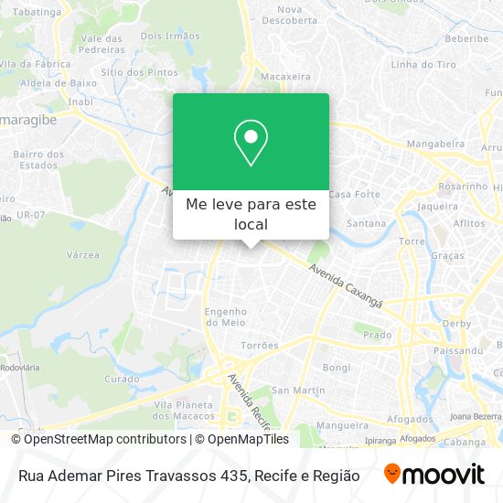 Rua Ademar Pires Travassos 435 mapa