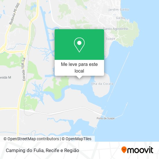 Camping do Fulia mapa